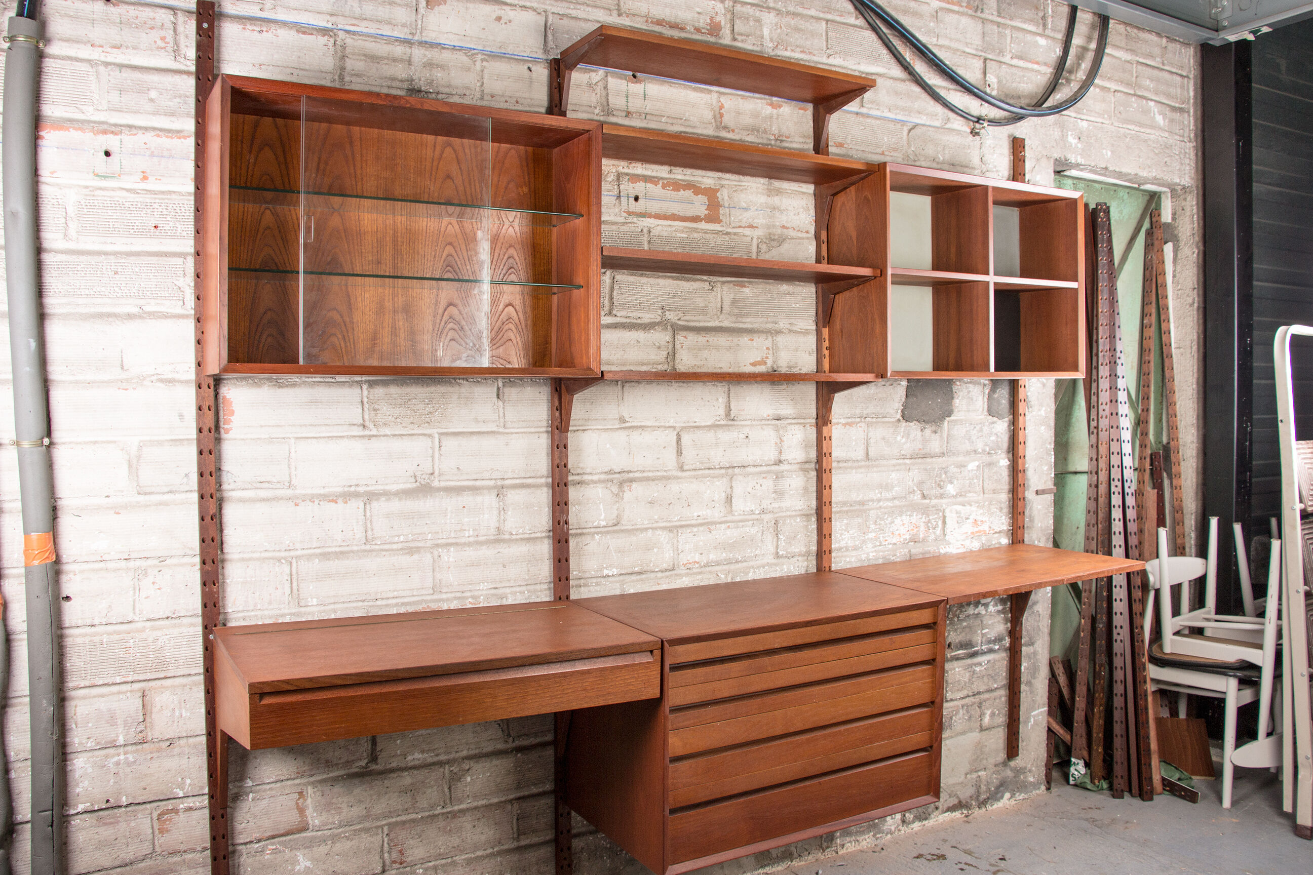 Danish modular teak shelf by Poul Cadovius 1960