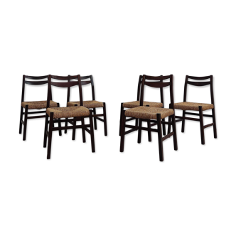 6 Italian chairs - Italy 1960s
