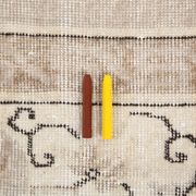 Grand Tapis Oriental Vintage Beige, Tapis Chinois Ancien, 260x342 Cm