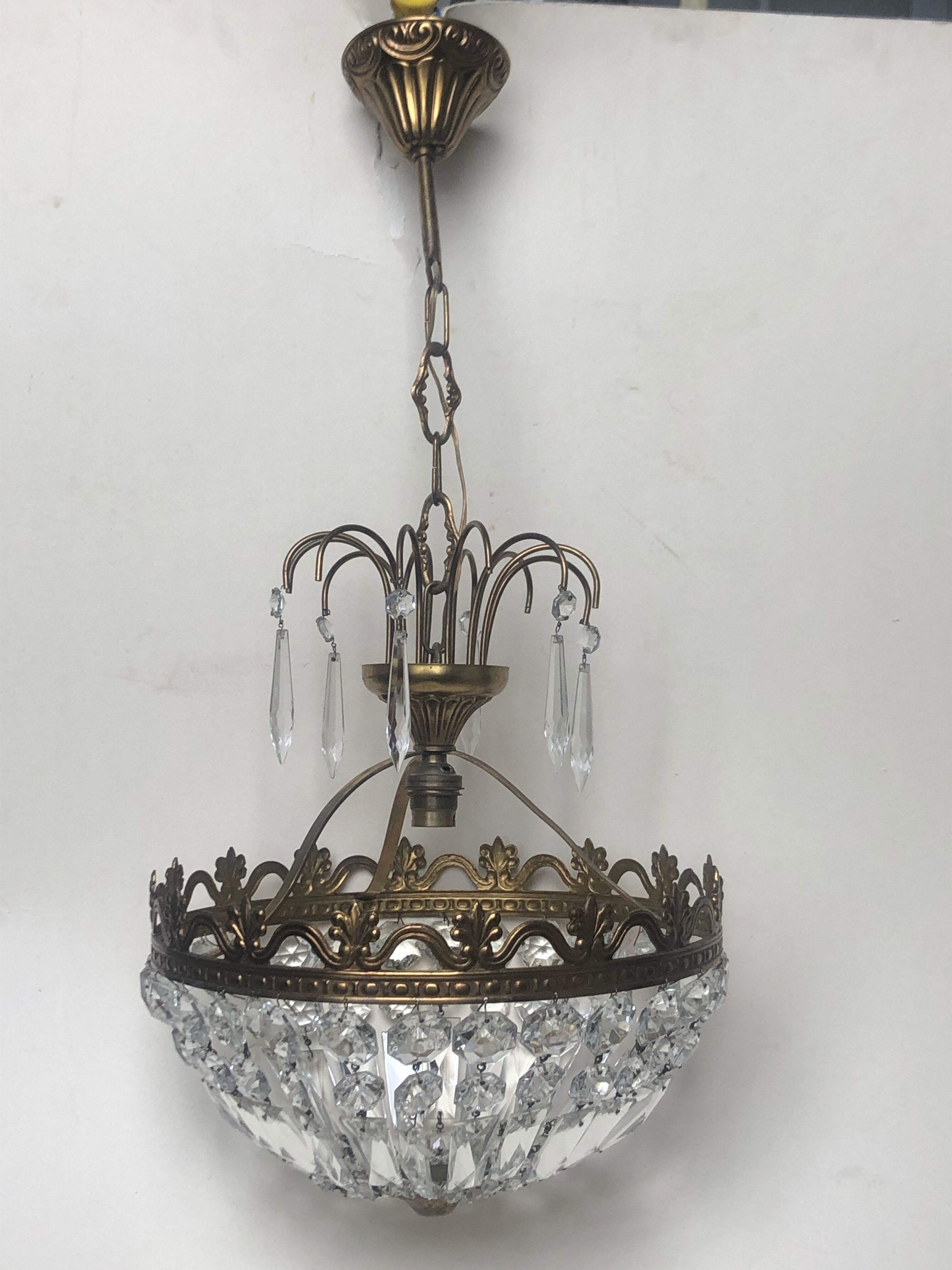 Crystal tassel chandelier