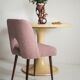 Mid-century pink boucle shell chair, Europe, 1960s