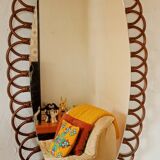 Miroir ovale vintage