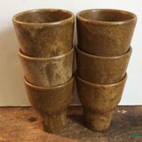 6 mugs in stoneware