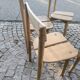 Set of 4 coffee grain model chairs by pierre gautier delaye 1965