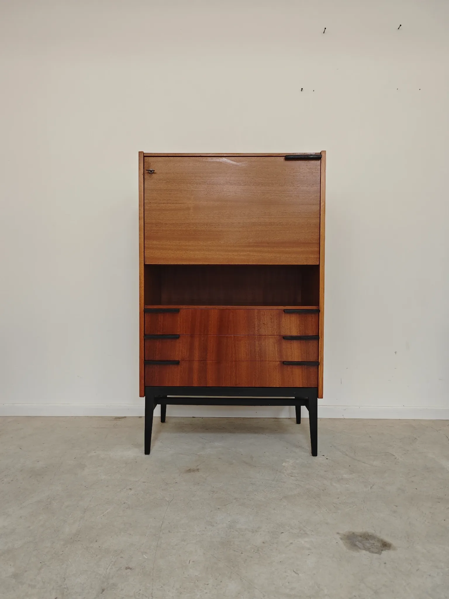 Wooden secretary by Frantisek Mezulanik for Up Zavody