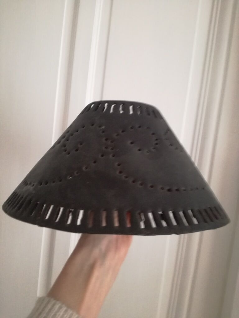 abat-jour de lampe en fer ajouré