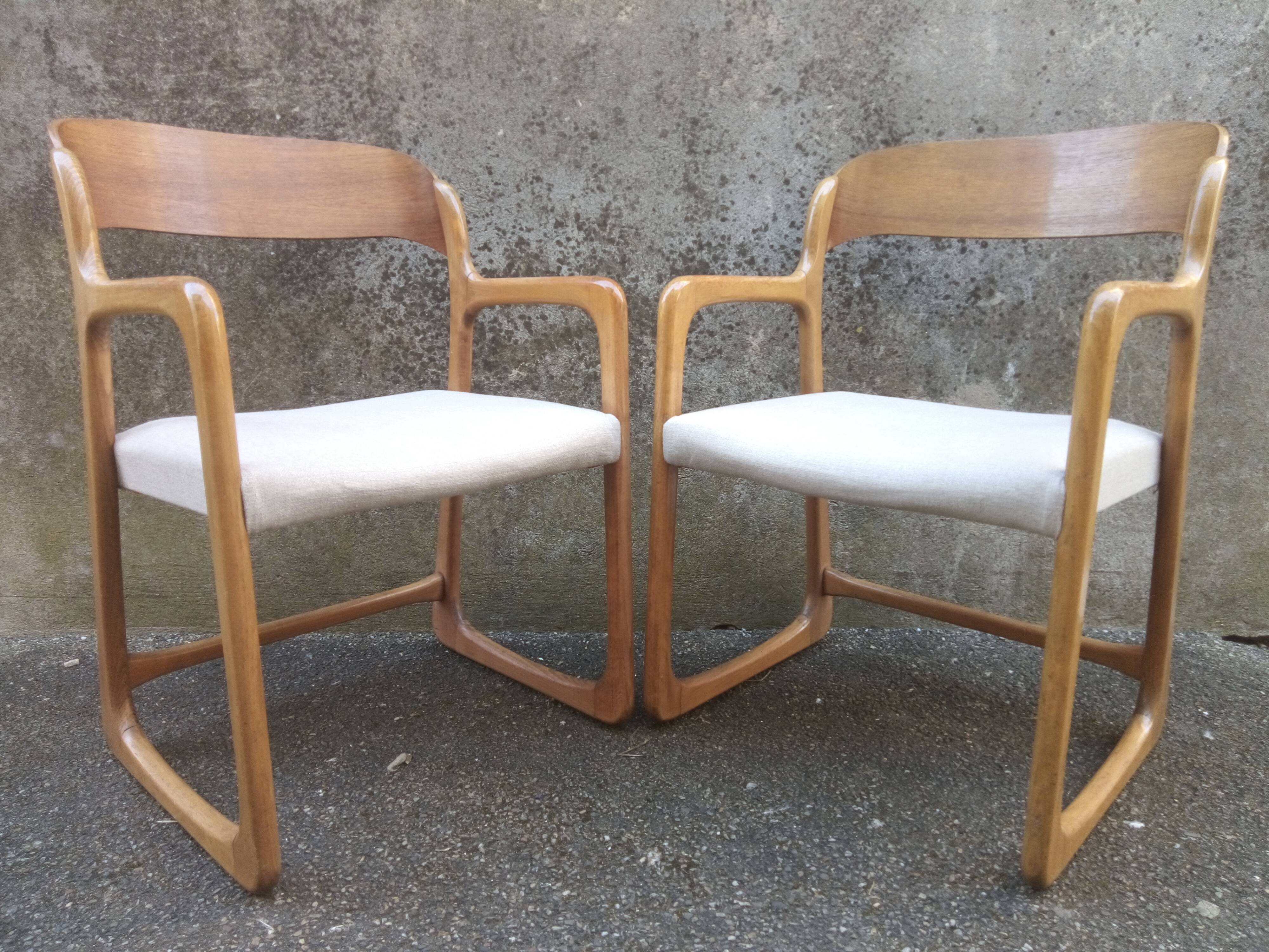 Pair of Baumann armchairs 1960