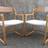 Pair of Baumann armchairs 1960