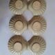 Set of 6 shells, ramekins, vintage ceramic cups