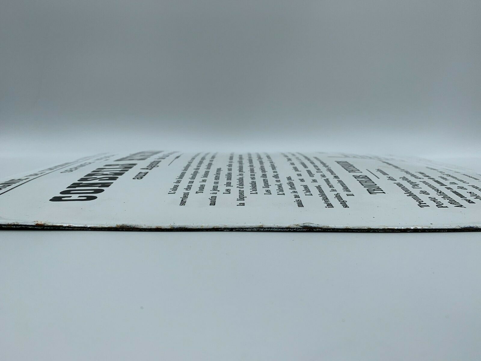 PLAQUE EMAILTHE WEST DUNOIS RAILWAY COMPANY PARIS