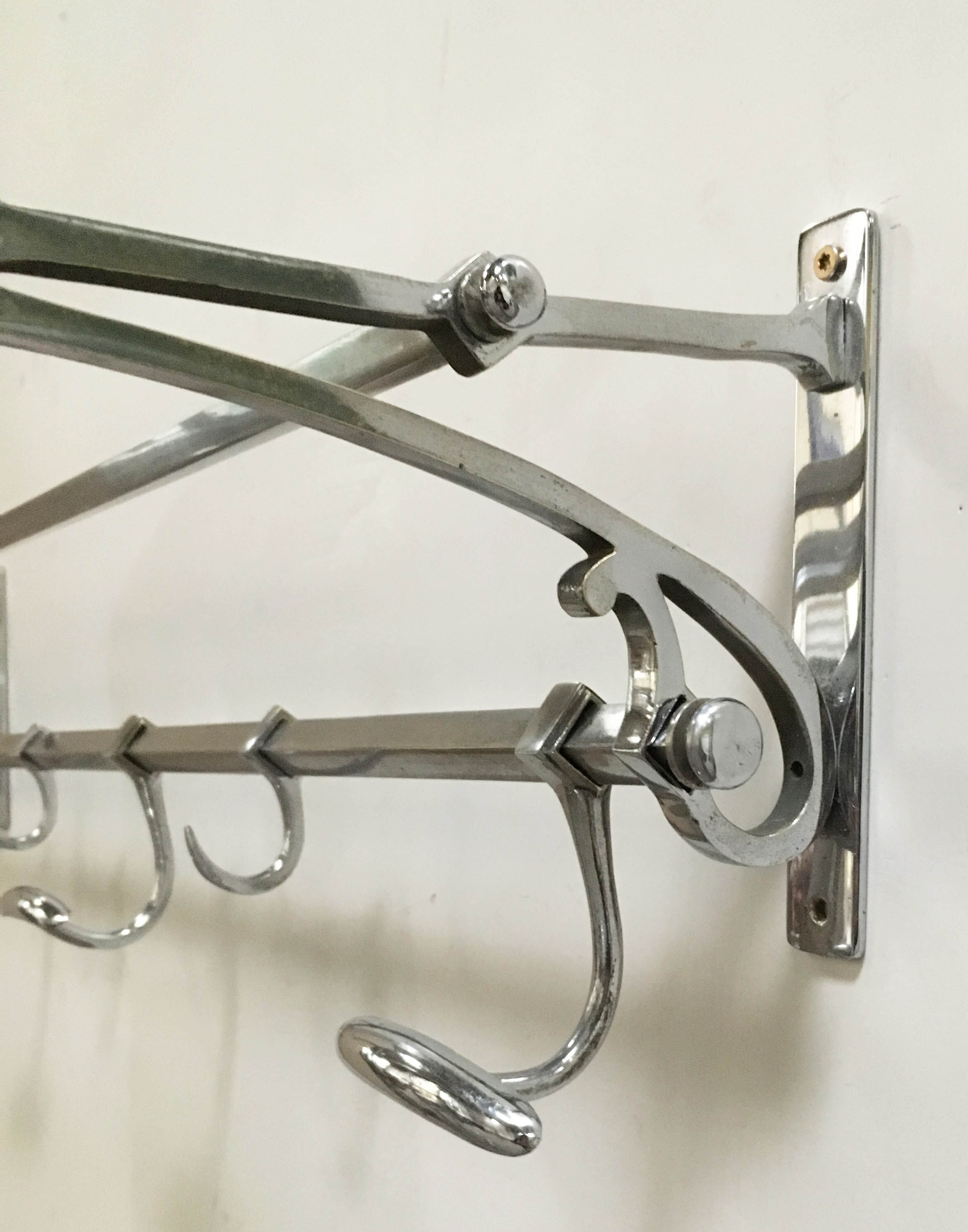 Coat hangers chromed brass