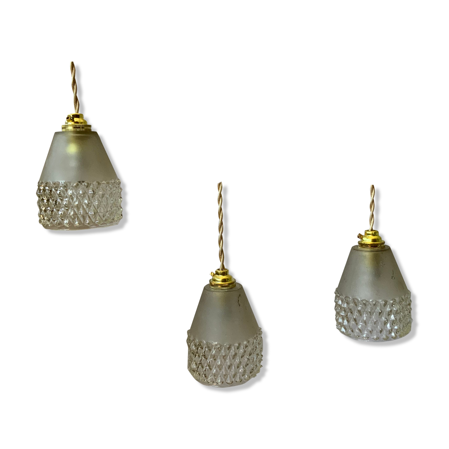 Trio of vintage suspensions