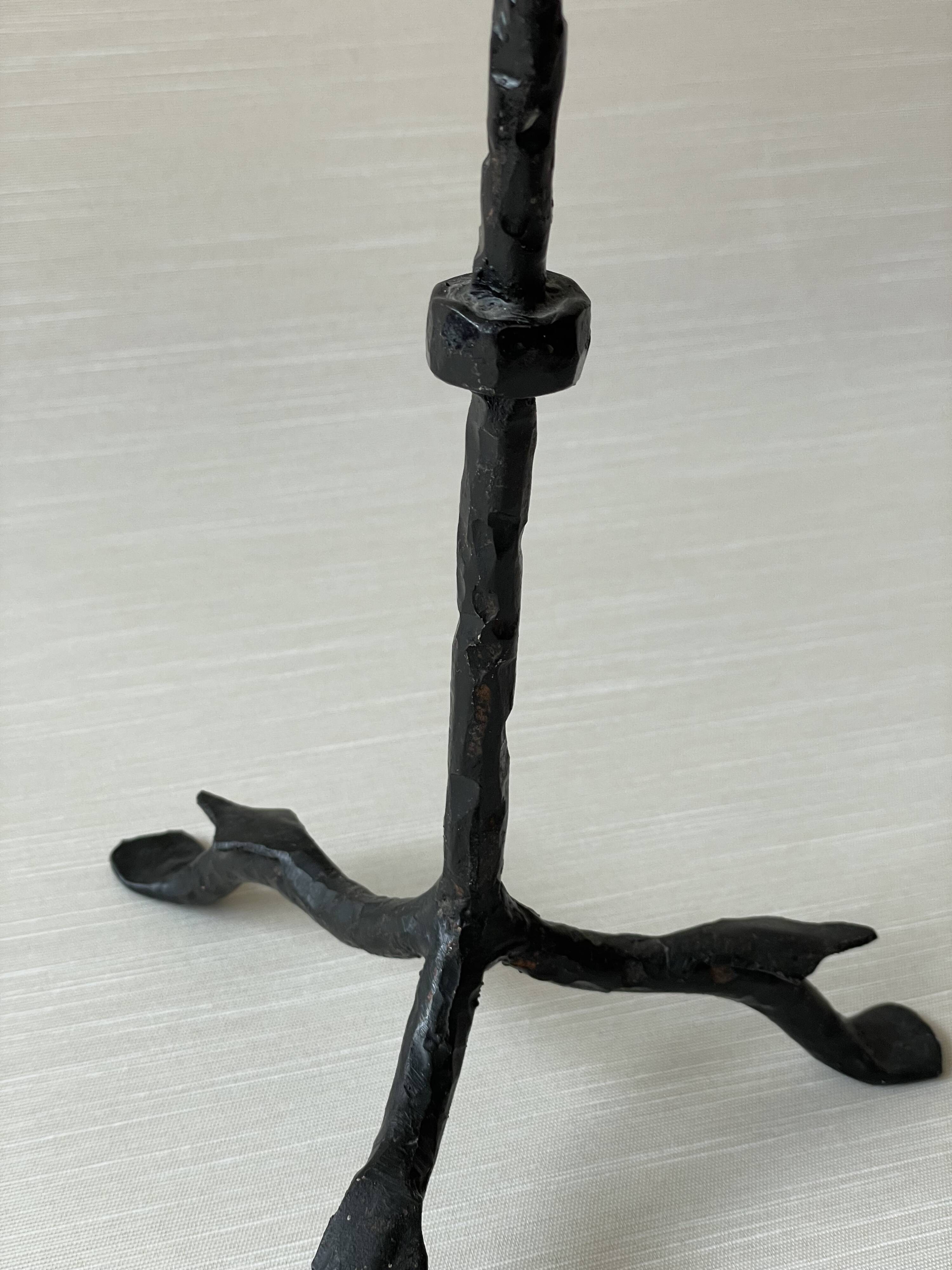 Wrought iron candle holder