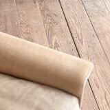 Fauteuil design 620 en cuir suédé beige par Dieter Rams, Vitsœ, Mid-Century