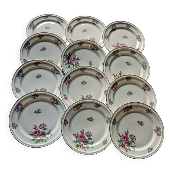 12 assiettes à dessert porcelaine Rosenthal Winifred