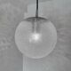 Suspension verre bullé années 70