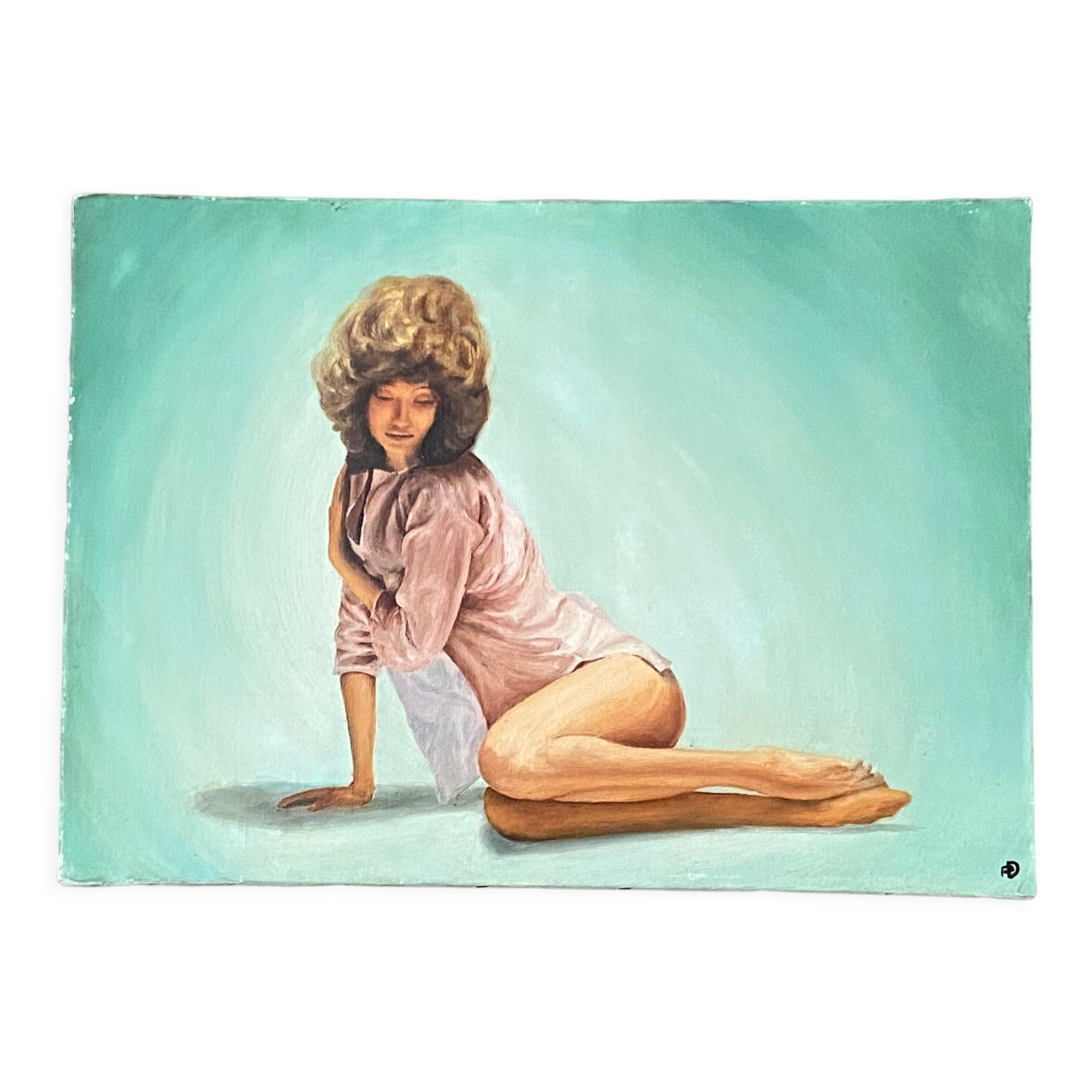 Oil on canvas. 1970. Seated woman.