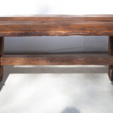 Table de ferme ancienne en bois, art populaire, déco intérieur