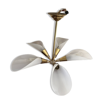 Vintage 5-branch chandelier – 1970s