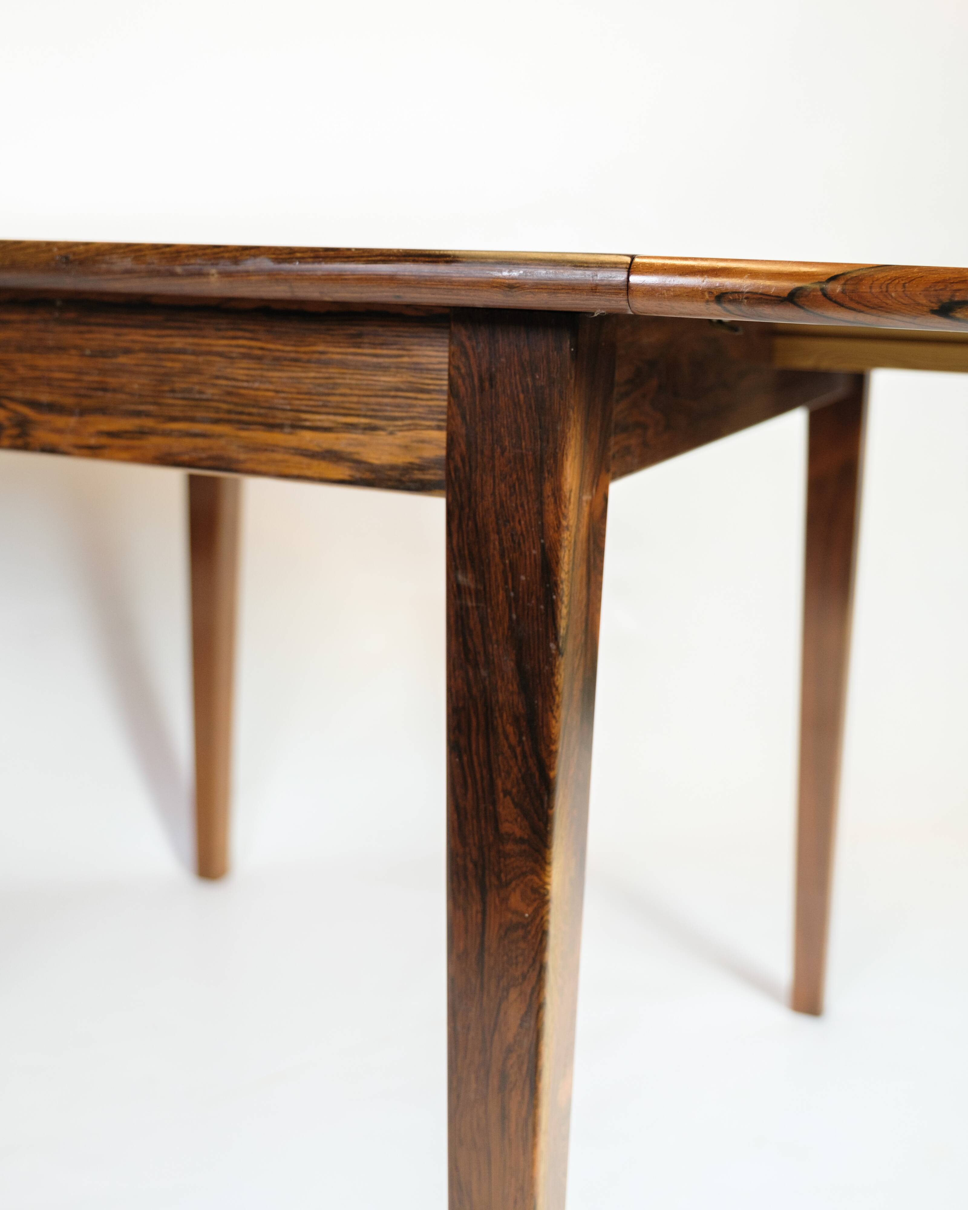 Dining table with drop leaves - Rosewood - Danish design - 1960s