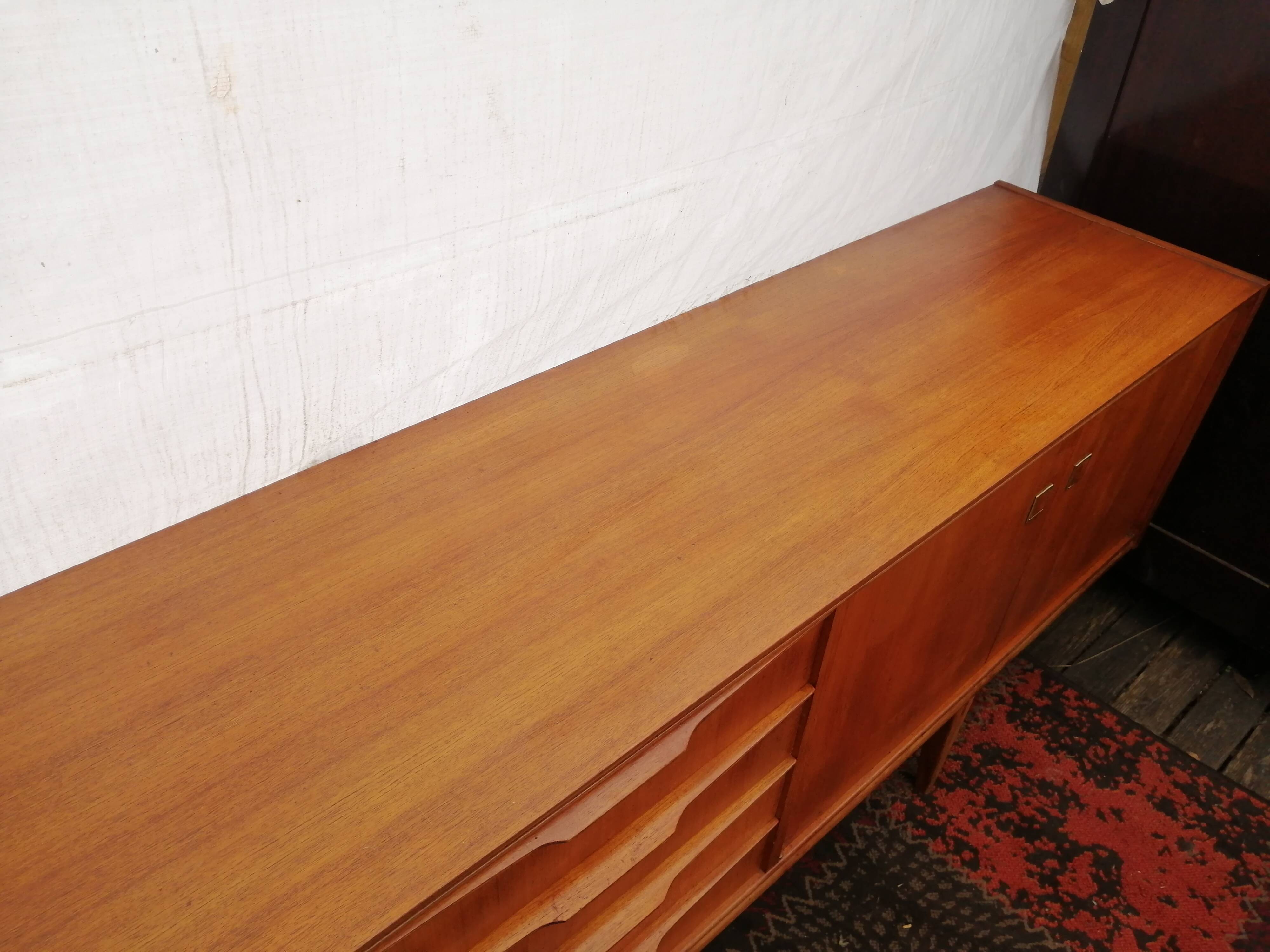 Scandinavian vintage teak sideboard, 60s