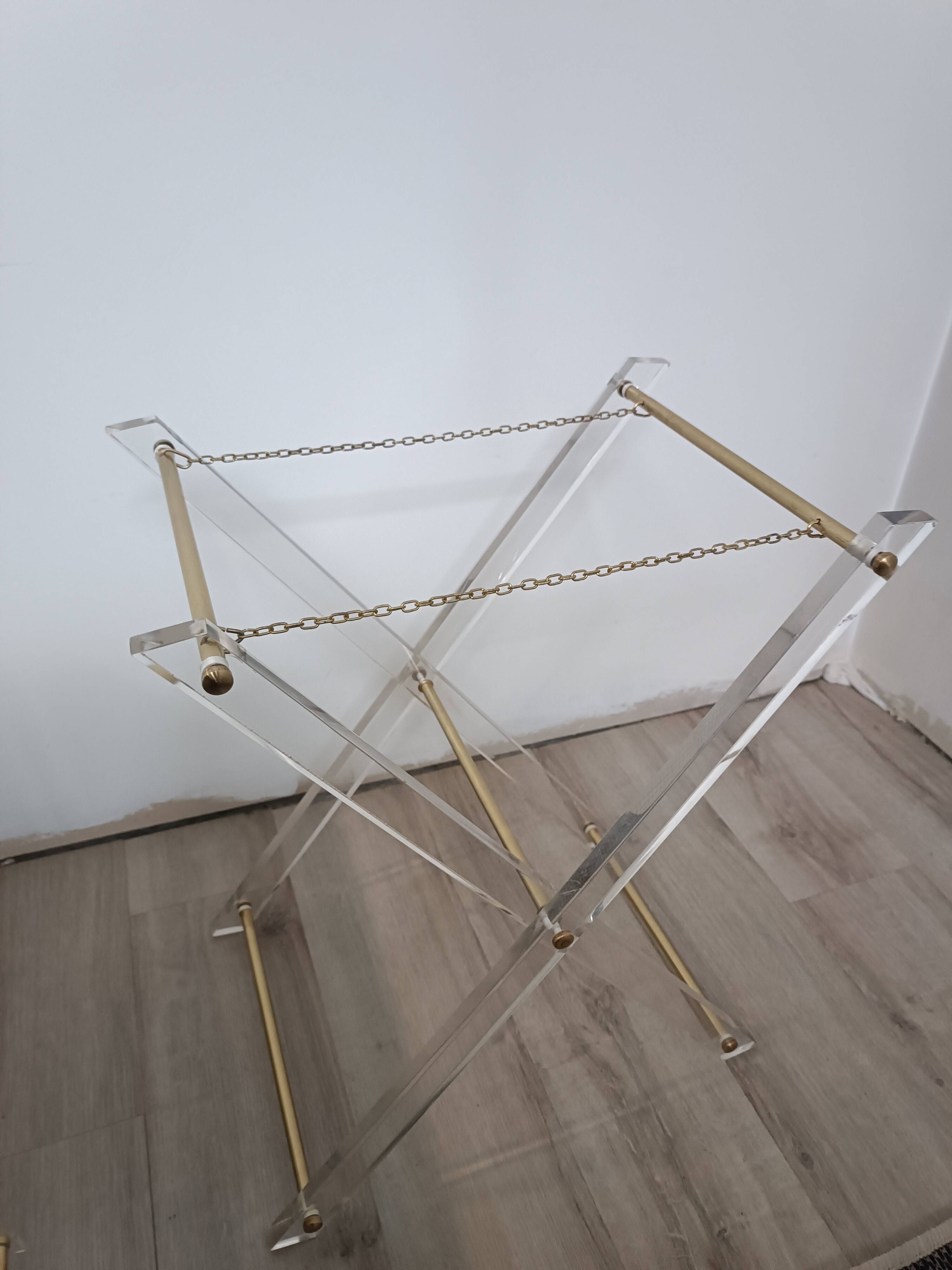 Folding side table Italy 1970s