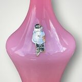 Antique pink opaline vase made in Italy - 1960s