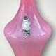 Antique pink opaline vase made in Italy - 1960s