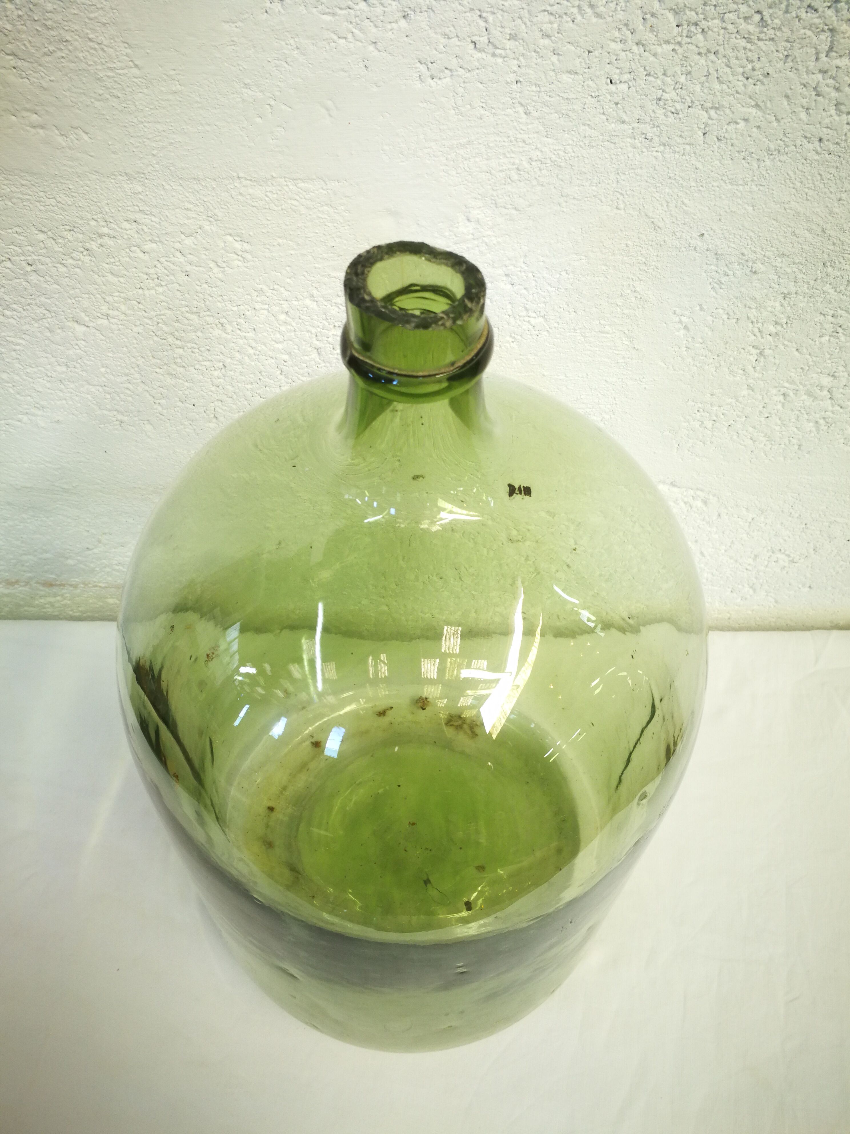 Dame jeanne 13 litres vert bouteille