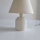 Small French lamp from the 1960s carved in stone