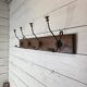 Old coat rack with 4 hooks