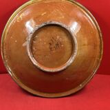 Grand et beau plat creux ancien Maghreb Signature à identifier SAFI? 37 cm