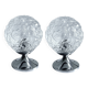 Pair of Vintage Glass Bubble Bedside Lamps