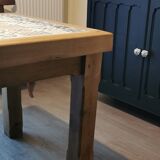 Table de ferme carreaux de ciments