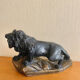 Roaring lion Art Deco signed Magioni