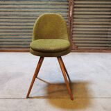 Suite of 4 chairs by Miroslav Navratil Wood resin and fabric Year 60