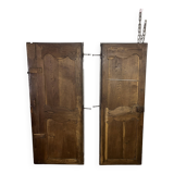 Paire de Portes d'armoire ancienne et sa traverse