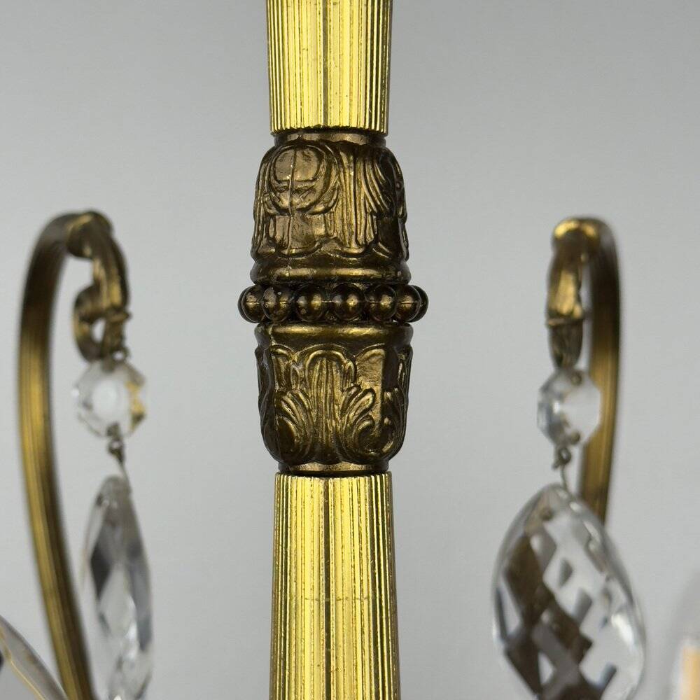 Vintage crystal chandelier, Italy, 1950s