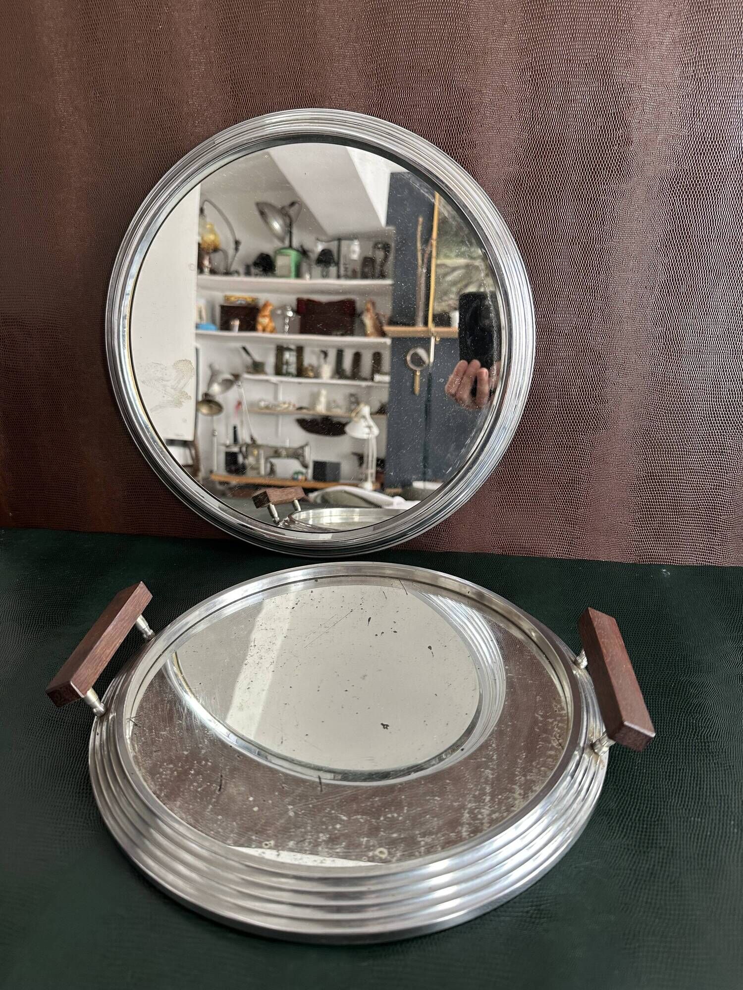 Nested mirror trays Art Deco 1930s