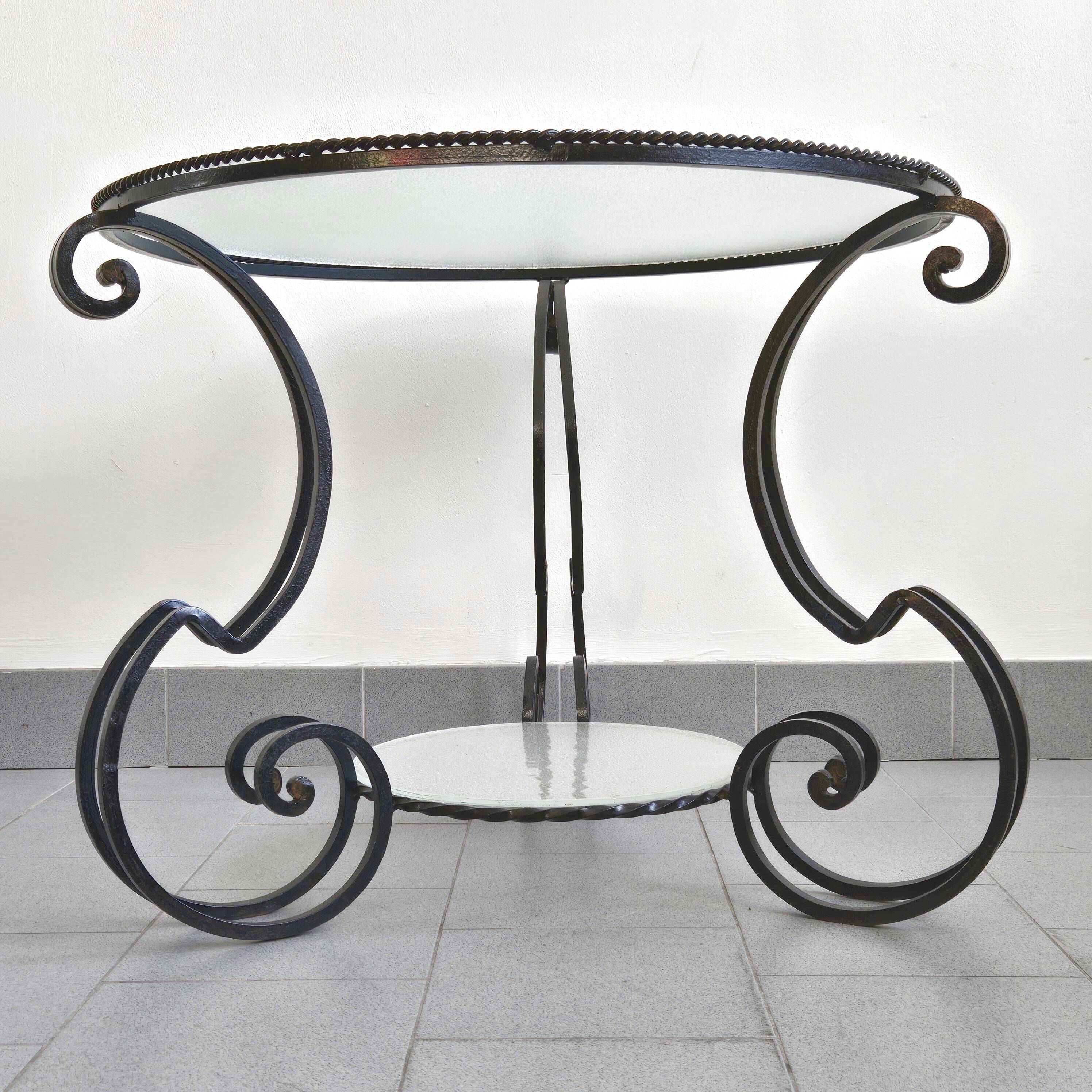 Vintage 1950s pedestal side table