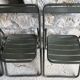 Set of 4 folding military chairs stamped Verhaeghe