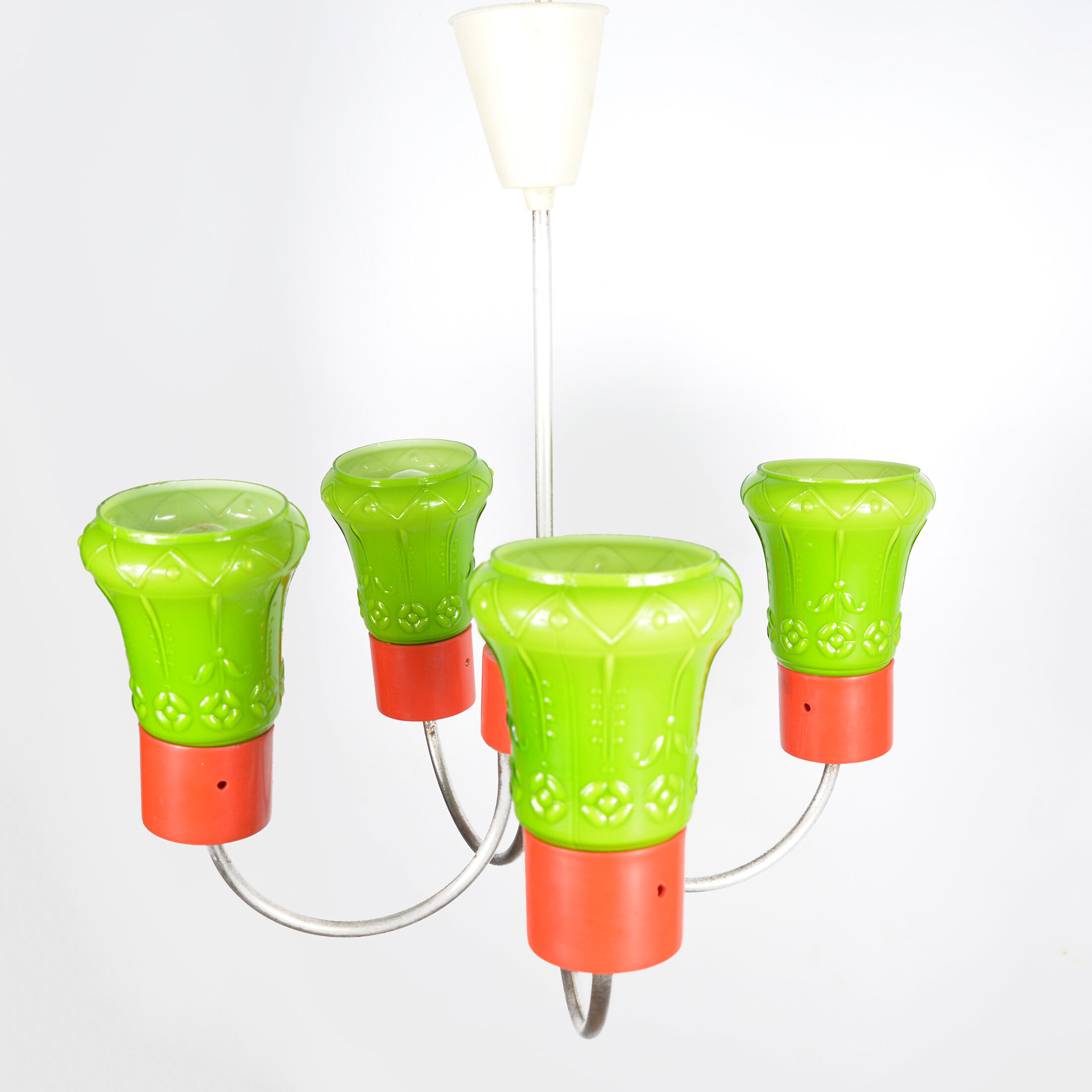 1970s postmodern pendant lamp zzm domgos zabrze, poland