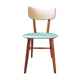 Chair ton light blue wood czech republic 1960