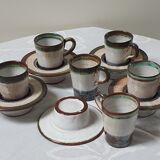 Saucers and coffee cups