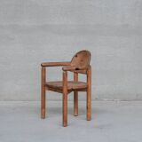 Pine Mid-Century Arm Dining Chairs attr. to Rainer Daumiller (8)