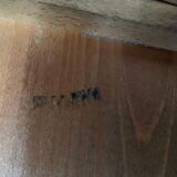 Series of 25 vintage Baumann bistro chairs in curved wood sitting Skaï or wood