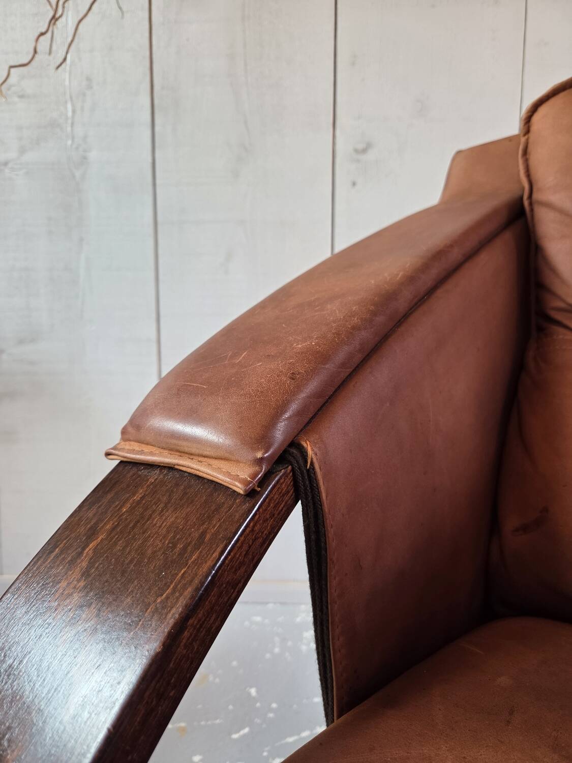 Leather armchair
