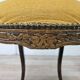 Pair of early 1900s wooden chairs with padded seat and backrests