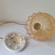 Amber molded glass pendant lamp