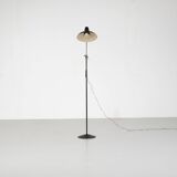 Lampe sur pied en metal et Laiton , France - 1950s